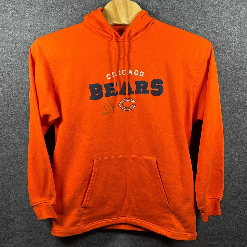 Autographed Chicago Bears‎ NFL Football Hoodie Sweatshirt Men's Size L